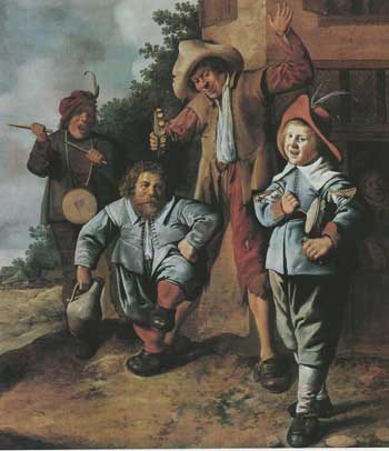 Jan Miense Molenaer (ca. 1610-1668), Young musicians and a dwarf